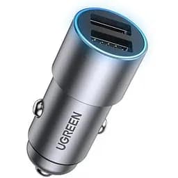 Автомобильное зарядное устройство Ugreen CD130 24W Dual USB-A Car Charger Gray (50592)