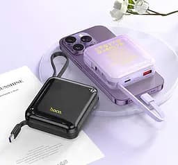 Портативний акумулятор з кабелем Hoco Q23 Blade 22.5W+PD20W (10000mAh) чорний - мініатюра 3