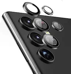 Захисне скло на камеру DK для Samsung Galaxy S23 Ultra S918 Ring Eagle Eye 015718 black 2 шт. - мініатюра 5