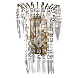 Бра Brille BCL-442W/1 настінне накладне кришталеве з вимикачем E14