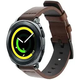 Шкіряний ремінець Primo Classic для годинника Samsung Sport Gear SM-R600 Coffee