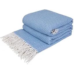 Плед Love You Gala бавовна 200х140 см блакитний (4428)