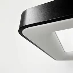 LED люстра підвісна в чорному квадратному корпусі 58х58х6,5 см | Line F | Арт. MJ312-600 BK - мініатюра 2