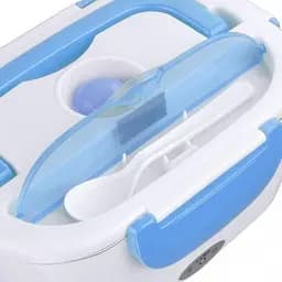 Автомобільний ланч-бокс з підігрівом Electronic Lunchbox від прикурювача термос для їжі 1 л Синій - мініатюра 4