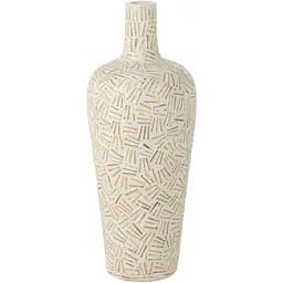 Ваза J-line напольная большая белая 60 см (42292)