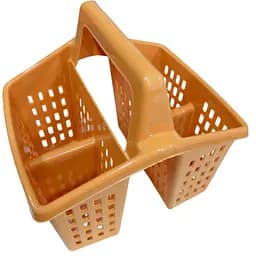 Пластиковий тримач для столового приладдя та кухонного приладдя 16 × 16 × 14.5 см Теракотовий 88016