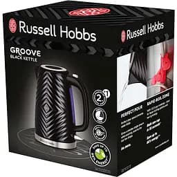 Електрочайник Russell Hobbs Groove Black 1.7 л чорний (26380-70) - мініатюра 2