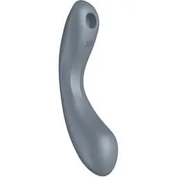 Вакуумный стимулятор клитора с вибрацией Satisfyer Curvy Trinity 1 серый