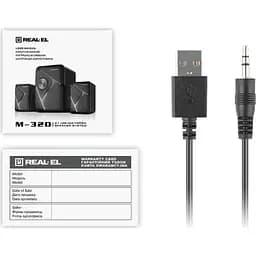 Акустична система REAL-EL M-320 Black (EL121300014) - мініатюра 7