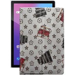 Чехол StatusCASE из экокожи для планшета Blackview Tab 12 Луи-Витон-белый