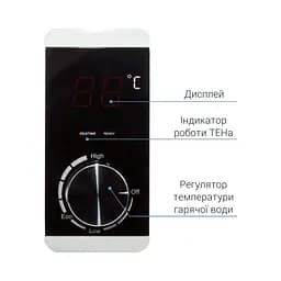 Водонагрівач електричний Thermo Alliance, 2 кВт, сухий ТЕН, 100 л вертикальний, циліндричний, білий (D100V20J3DK) - мініатюра 2