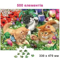 Дитячий пазл Кошенята та Жучки 84702, 500 елементів - мініатюра 2