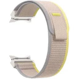 Ремінець для Samsung Galaxy Watch 7 - бежево-жовтий Watchbands Cloth ширина кріплення 20мм нейлоновий (W47-8WB28335973)