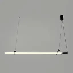 Трубчастий LED світильник із чорним корпусом 120 см | Line F | Арт. NO17-1200L BK - мініатюра 6