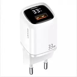 Зарядний пристрій Usams Digital Display Fast Charger QC + PD 33 W T46