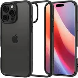 Прозорий чохол Spigen Ultra Hybrid Matte Black для iPhone 16 Pro (ACS08125)