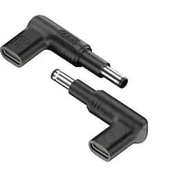 Перехідник Type-C to DC Adapter YX-13 PD19 5V 4.8 x 1.7 мм HP Чорний