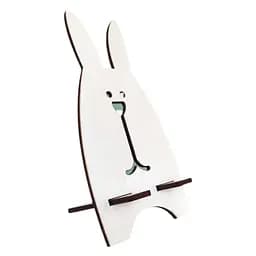 Підставка для телефону Mazhura Зайчик, 15х7,5х7см, біла (mz711725)