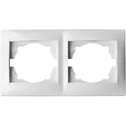 Рамка Brille двойная белая KB-2F wh