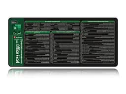 Великий килимок для мишки WorkPlaceShop Поєднання клавіш для Excel 900 x 400 мм