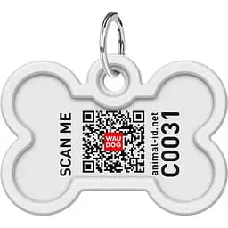 Адресник для собак і котів Waudog Smart ID з QR паспортом Всесвіт пончиків, L, діаметр 40 мм, ширина 28 мм - мініатюра 3
