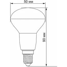 Світлодіодна лампа LED Videx R50e 6W E14 4100K (VL-R50e-06144) - мініатюра 3