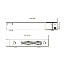 IP-відеореєстратор 8-канальний 8Mp TVT TD-308B1-8P для тепловізійних камер (77-00117) - мініатюра 2