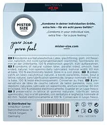 Презервативи Mister Size 60 прозорий 3 шт. - мініатюра 2