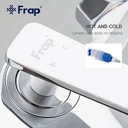 Змішувач для ванни Frap F3258 білий/хром - мініатюра 4