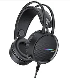 Дротові ігрові навушники Hoco W100 touring gaming з мікрофоном Чорні