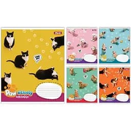 Зошит учнівський "Pawsitively" 1B 768235 12 аркушів1 шт. в асортименті