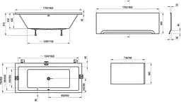 Ванна акрилова Ravak Formy 01 180x80 C881000000 Білий - мініатюра 5