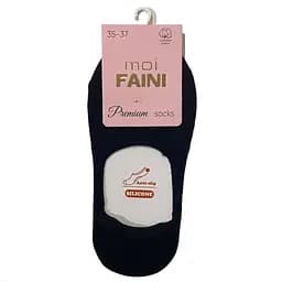 Женские "Следы" с противоскользящим силиконом черные 213011