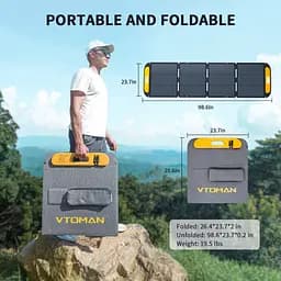 Сонячна панель Vtoman 200W Pro 48V IP67 MC-4/Anderson/XT60/DC5521 (VS200 Pro) - мініатюра 7