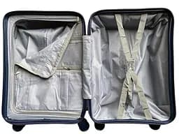 Валіза середня (M) Milano bag 015 полікарбонат Темно-синій - мініатюра 3
