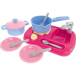 Игровой набор ТехноК Кухня с набором посуды 11 элементов (5989)