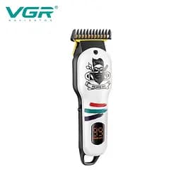 Акумуляторна машинка для стрижки волосся VGR V-971 з дисплеєм (4 насадки) - мініатюра 3