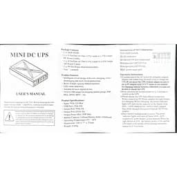 ДБЖ UPS DC 18W 10400mAh для роутера, терміналу, камери DCP-018W / DC5.5x2.5mm: 5V / 9V / 12V / USB / LED без блока живлення Black - мініатюра 10