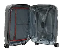 Валіза маленька S поліпропілен Milano bag 0306 56×35×24см 33л Срібна - мініатюра 4