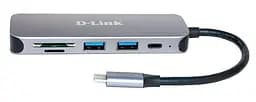USB-концентратор DUB-2325 2xUSB3.0 1xUSB TypeC 1xSD 1x-microSD USB TypeC D-Link teh0018440