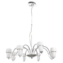 Люстра подвесная Brille в спальню E14 40W CH (BR-509S/8)