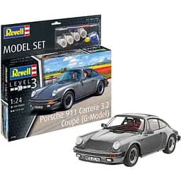 Збірна модель Revell Автомобіль Porsche 911 Carrera 3.2 Coupe рівень 3, масштаб 1:24, 109 деталей (RVL-67688) - мініатюра 3