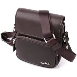 Сумка Tony Perotti из матовой зернистой натуральной кожи 14.5х16х3.5 см sum0028954