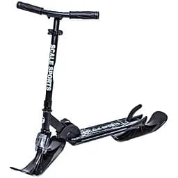 Самокат - снегокат 2 в 1 Scale Sports 65-75х50х11 см Черный 000283508