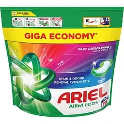Капсули для прання Ariel Pods All-in-1 Color Для кольорового 70 шт. (8700216764186)