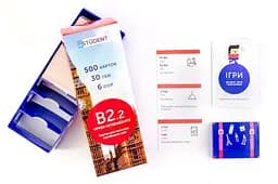 Настольная игра English Student Карточки для изучения английского языка English Student Upper-Intermediate B2.2 (укр.) (39122616)