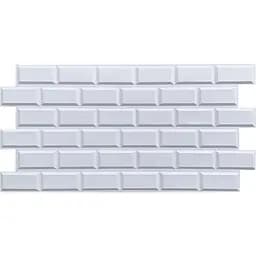 Декоративна панель Sticker Wall ПВХ 960х480х4мм Біла клінкерна цегла SW-00001431