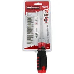 Викрутка Haisser з тріскачкою та бітами 12 в 1 (117173)