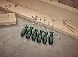 Викрутка SL 4, 6.5мм, PH1х100мм, PH2х125мм, PZ1х100мм, PZ2х125мм набір 6шт Bosch hoz0014146 - мініатюра 3