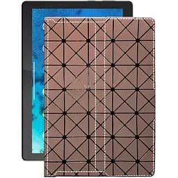 Чехол StatusCASE из экокожи для планшета Lenovo Tab M10 HD Коричневый ромб